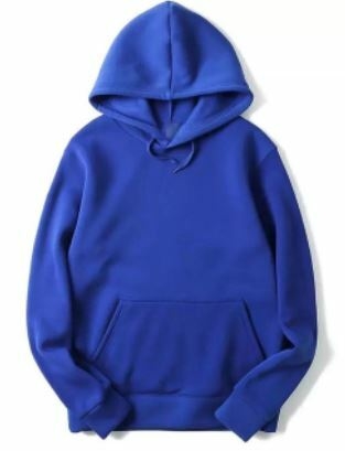 Buzo Canguro Azul Frisa Invisible Premium
