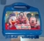 Lunchera de plastico con los personajes de Disney en el frente y atras