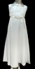 Vestido de comunion corte princesa pechera plisado diagonal con casaca - 12-18