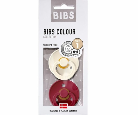 Bibs Chupete Bibs Colour Collection x 2 - Black/White - Tetina De Caucho  Natural - Latex - 0-6 Meses - Talle 1: 0-6 Meses