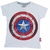 Remera Personaje Manga Corta Algodón Avengers(Capitan America) - 2 al 10