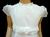 Vestido de Comunion Corte Princesa con Faja y Falda de Organza con Flores - 12-18 - comprar online