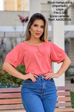 Blusa manga curta 08285 CL 10