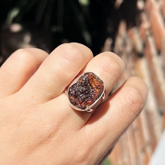 Anillo de agata fuego - Ser Mineral