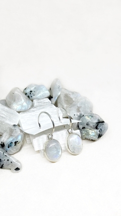 Aros adularia (piedra de la luna) - Ser Mineral