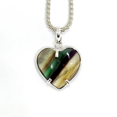 Corazón Fluorita arco iris - tienda online