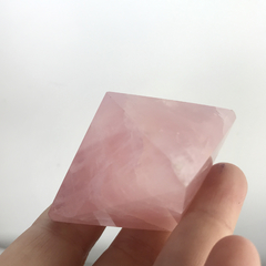 Octaedro Cuarzo Rosa - Ser Mineral