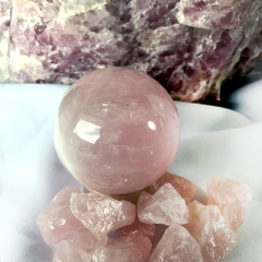 Esfera Cuarzo Rosa - Ser Mineral