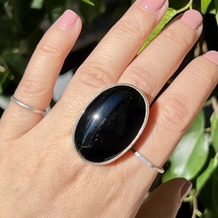 Anillo Obsidiana Negra