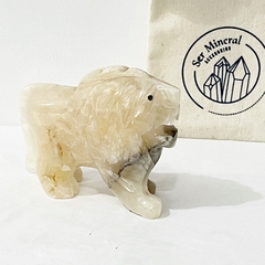 León de onix blanco - Ser Mineral