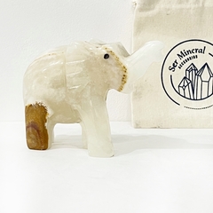 Elefante de onix blanco - comprar online