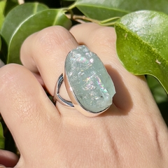 Anillo aguamarina en bruto - tienda online