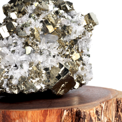 Pirita cubica con cuarzo - Ser Mineral