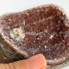 Drusa de agata cristalizada - Ser Mineral