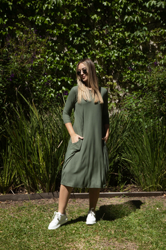 VESTIDO LUISA VERDE - comprar online