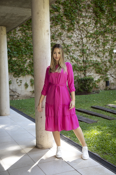 VESTIDO ILANA FUCSIA