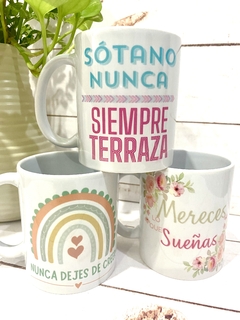 TAZA RECTA SUBLIMADA FRASES