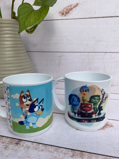 TAZA PLÁSTICA PERSONAJES - tienda online