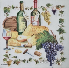 Guardanapo Wine and Cheese