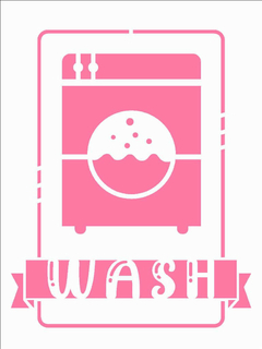 Stencil Opa 15x20 - Laundry Wash