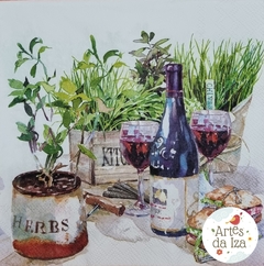 Guardanapo Wine & Herbs