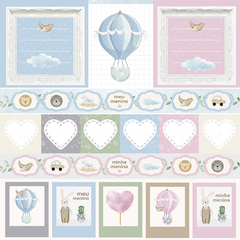 Papel para scrapbooking Coleção Amor Eterno Baby - Cartões - comprar online