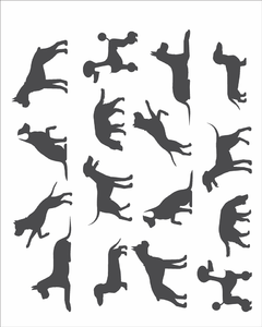Stencil Opa 20x25 - Estamparia Cães I