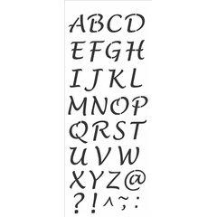 Stencil Opa 17x42 - Alfabeto Maiúsculo