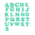 Letras A-Z laqueadas brilhosas em mdf