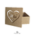 Caixa quadrada mãe coração em mdf de 3mm - loja online