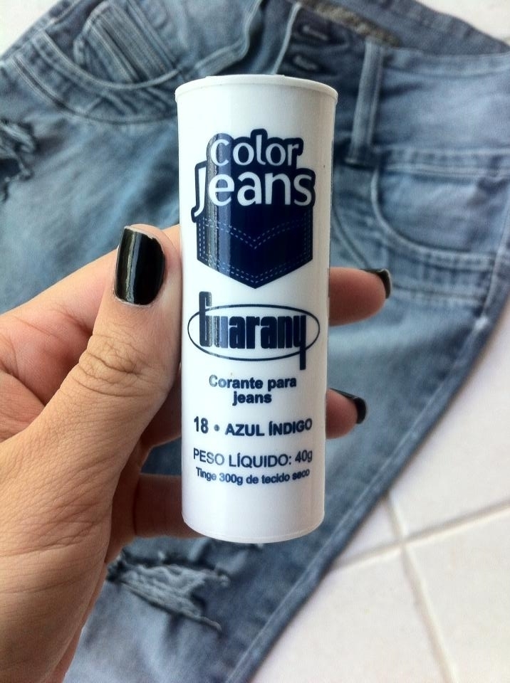 Tinta corante Color Jeans em pó 40g Guarany - Fazendo Arte