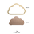 Nuvem decorativa 37 x 23 em mdf de 3mm - comprar online