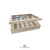 Caixa porta-cápsulas Nespresso 30 espaços c/ vidro 30 x 25 x 7 cm em mdf - comprar online