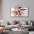 Quadro decorativo abstrato pintura tons de rosa - loja online