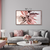 Quadro decorativo abstrato pintura tons de rosa - comprar online