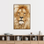Quadro decorativo canvas leão perfil fotografia