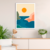 Quadro minimalista paisagem colorida - comprar online