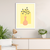 Quadro orgânico vaso de planta amarelo - comprar online