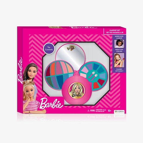 Pupa redonda desplegable triple - Barbie