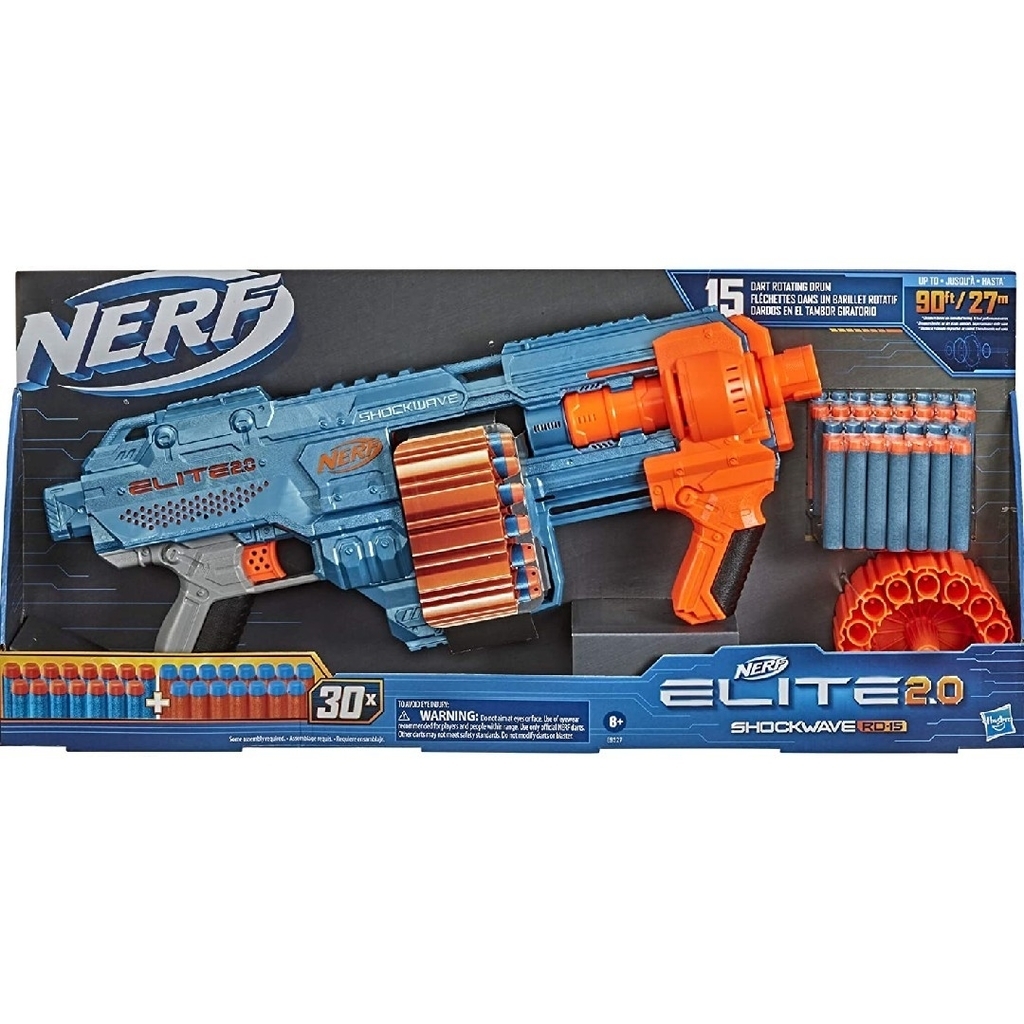 Pistola NERF Elite 2.0 Shockwave RD 15
