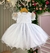 Vestido Batizado branco Bebê Jardim Encantado Borboleta