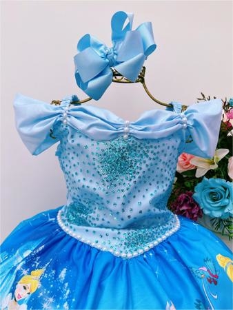 Vestido Infantil Cinderela - Luxo