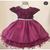 Vestido Infantil De Bebê Marsala