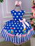 Vestido Infantil Temático Galinha Pintadinha Azul