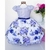 Vestido Infantil Estampado Azul Luxo