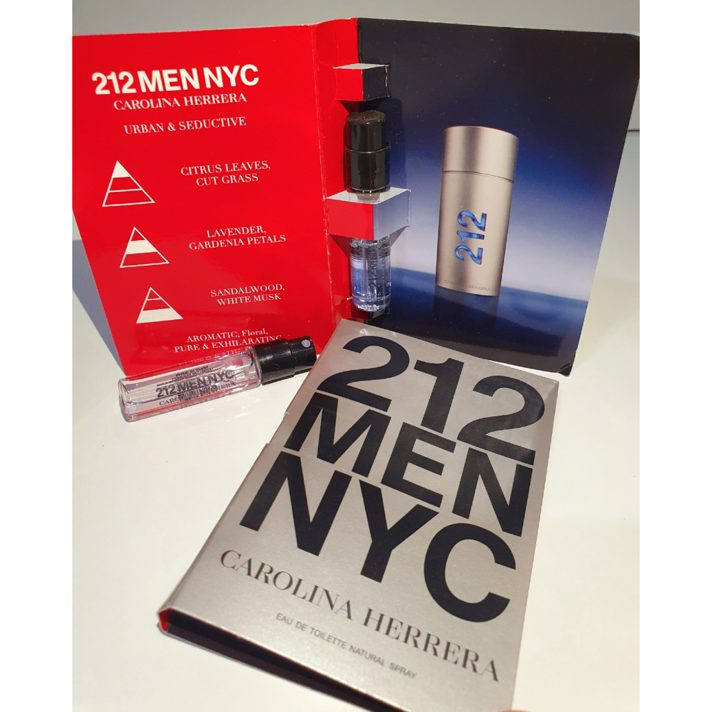 Amostra 212 NYC Men 1.5 ml Carolina Herrera ORIGINAL