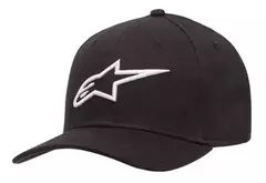 Gorra Alpinestars Ageless Curve Hat Negra Logo Blanco Juri