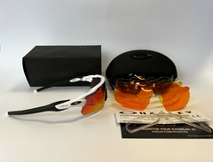 Gafas oakley Radar Ev Path marco blanco patillas negras espejado naranja - comprar online