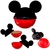 Imagem do kit 5 Porta Mix Mickey Pote Aniversario Criança 8262Plasutil