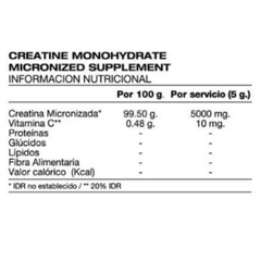 Creatina Monohidratada Micronizada HTN 250GR - comprar online